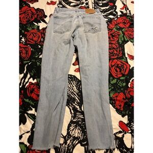 Vintage Levis 550 Fit Tapered Leg Light Wash Distressed Denim Jeans 28x27